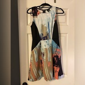 Abstract mini dress